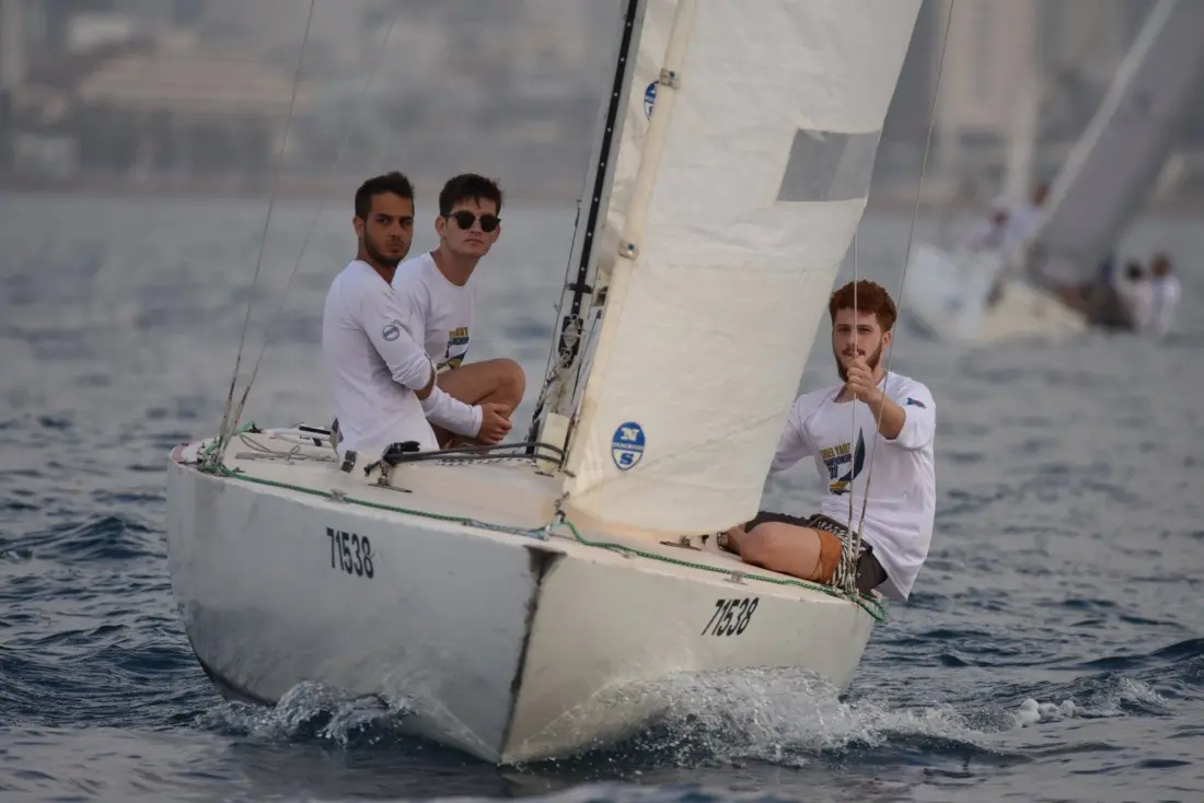 Vitaly Chait sailing with a teammate